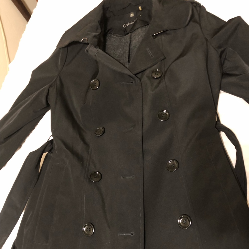 Calvin Klein Black Women’s Trench Coat, Medium